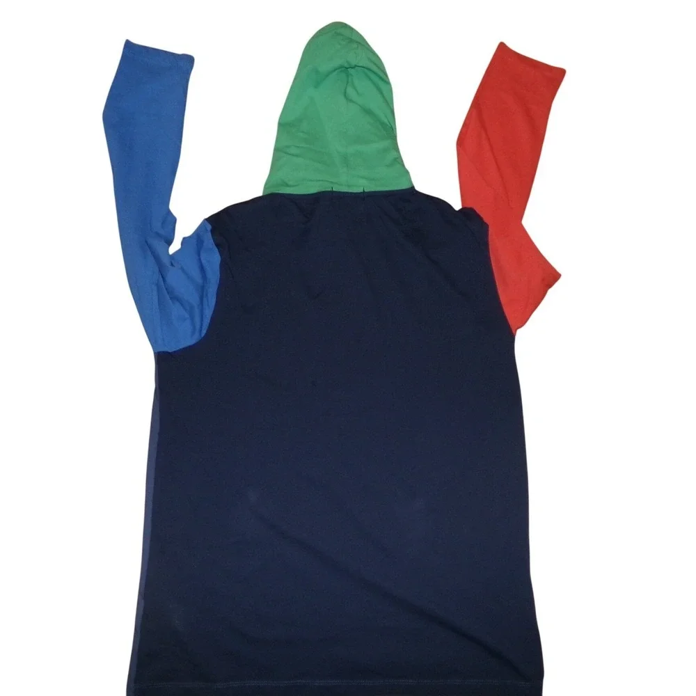 Polo Ralph Lauren Mens SZ LRG Colorblock L/S Hooded T-Shirt NWT
